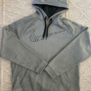Nike Dri-FIT Gray Hoodie with Black Accents size XL in Excellent condition